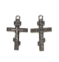 Хрестик НАТІЛЬНИЙ    ↕2.8см ↔1.7см Металевий   Срібло