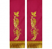 ЗАКЛАДКА для ЄВАНГЕЛІЄ Бордова 10/150см Атлас Вишивка