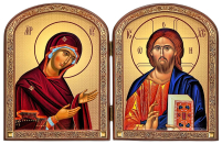 Складень БОЖА МАТІР ВСЕДЕРЖИТЕЛЬ  22/17.5см МДФ Поліграфія