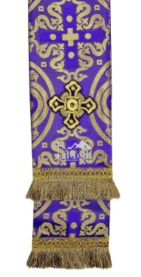 ЗАКЛАДКА для ЄВАНГЕЛІЄ Фіолетова 10.5/140см Парча 