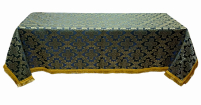 СКАТЕРТЬ   Черная   ↕130см ↔130см  Парча 