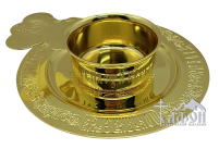 Комплект ТАРЕЛЯ + КІВШ Латунь