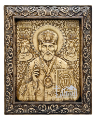 НИКОЛАЙ ЧУДОТВОРЕЦ   31/25см   Ольха