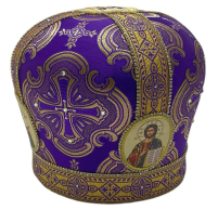 МИТРА   Фіолетова   Розмір 57.5   Парча  