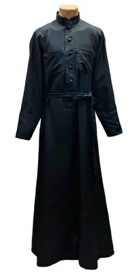 Подрясник болгарский   Черный  52р   Шелк СОФТ  Кант