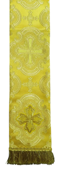 ЗАКЛАДКА для ЄВАНГЕЛІЄ Жовта 11/140см Парча 