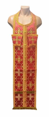 Требний набір ЄПИТРАХИЛЬ і ПОРУЧІ Червоний Парча