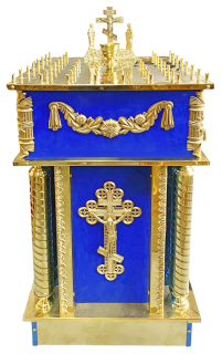 ПАНАХИДНИЙ СТІЛ на 50свічок  ↕92см ↔50 ↕54см Булат Оксамит (02888)