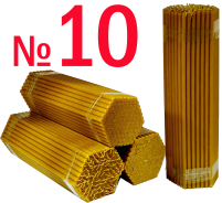 Свечи ПАРАФИНОВЫЕ Темные №10   Количество-50шт