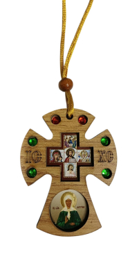 ПІДВІСКА хрест  ↕7см ↔5,2см  Матрона