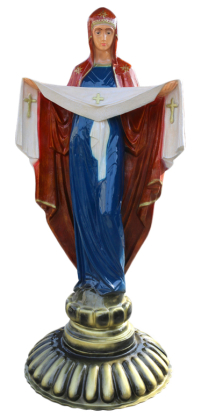 Скульптура Богородица ПОКРОВА 210см Полимерная смола с скловолокном, эмаль.