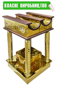 ЯЩИК для СВІЧОК на 2 відділа з огарочницею в84/д45/ш45см  МДФ Булат