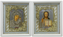 Пара Вседержитель  Казанська   ↕28,5см ↔23,5см Літографія   №52 БЗ Виноград