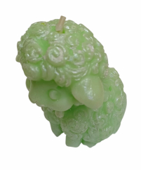 Свічка   ДЕКОРАТИВНА ПАСХАЛЬНА "Ягня"  ↕ 7см  Парафін 