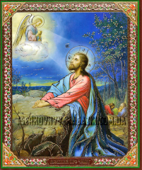 Литография 12/10см МОЛИТВА О ЧАШЕ (Молитва военнослужащего) Украинский язык 