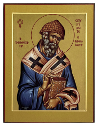 СПИРИДОН ТРИМІФУНТСЬКИЙ   ↕16см ↔12см  МДФ Поліграфія