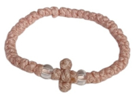 Браслет з грецьким плетінням "Комбоскіні" Рожевий Дитячий 