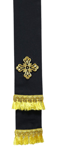 ЗАКЛАДКА для ЄВАНГЕЛІЄ Чорна 10/140см Габардин