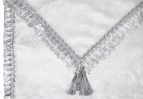 СКАТЕРТИНА   Біла   р1.8/1.м  Парча 