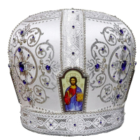 МИТРА   Белая   Размер 60   Парча  