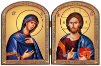 Складень БОЖА МАТІР ВСЕДЕРЖИТЕЛЬ  22/17.5см МДФ Поліграфія