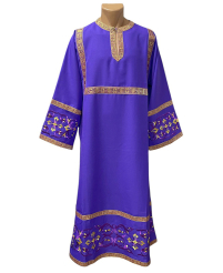 СТИХАРЬ   Фіолетовий   д130см    Габардин   Вишивка    