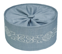 СКУФ'Я   Грецька   Сіра   р58  Льон-габардин Вишивка «Грецький візерунок» 