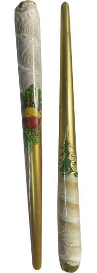 Свеча ДЕКОРАТИВНАЯ РОЖДЕСТВЕНСКАЯ   ↕31см  Парафин