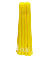 1кгСвечи   ЖЕЛТЫЕ Парафиновые Конусные   Количество-21шт