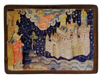 НЕБЕСНИЙ ЄРУСАЛИМ   ↕23см ↔17см Дерево Літографія