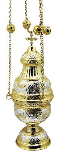 КАДИЛО   ↕80/↑30/↔12см   Латунь Нікель Греція   (1145)