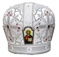 МИТРА   Біла   Розмір 58   Парча  