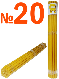 1кг Свечи    100%ВОСКОВЫЕ   №20   Количество - 15/19шт