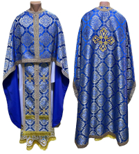 Облачення  Синє  46р/д145см   Парча "Пасхальна"