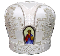 МИТРА   Біла   Розмір 56.5   Парча  