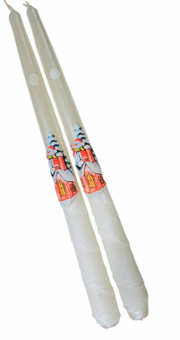 Свеча ДЕКОРАТИВНАЯ РОЖДЕСТВЕНСКАЯ   ↕30см  Парафин