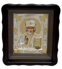 МИКОЛАЙ ЧУДОТВОРЕЦЬ   ↕25см ↔21.5см Гальваніка 