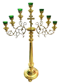 СЕМИЛАМПАДНИК Запрестольный в160/ш100см   Латунь