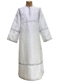 СТИХАРЬ   Білий   д120см   Парча  