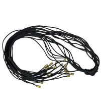 ШНУРОК Чорний 70см Закрутка ШОВК-тонкий