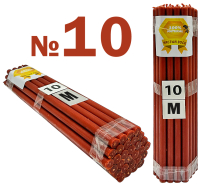 1кг Свечи    100%ВОСКОВЫЕ  Красные №10М Количество - 26шт