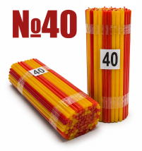 1кгСвічки   РІЗНОКОЛЬОРОВІ  Парафінові №40   Кількість-100шт