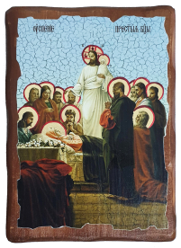 УСПЕНИЕ Пресвятой Богородицы   ↕17см ↔13см Дерево Литография