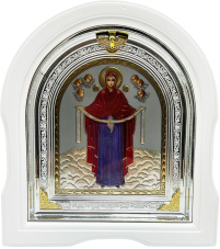 ПОКРОВ Богородицы   ↕28см ↔25,5см Литография 