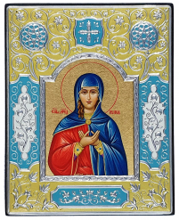 РАІСА   ↕19см ↔15см МДФ Шовкографія Срібло Сусальне золото Емаль Греція