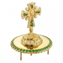 ХРЕСТ на МИТРУ  Латунь Позолота    Вага: 88,21