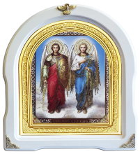 МИХАИЛ и ГАВРИИЛ АРХАНГЕЛЫ   ↕29см ↔26см Литография 