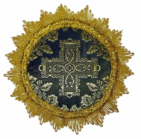 ПОДСТАВКА под подсвечник Черная 16см Габардин 