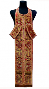 Требний набір ЄПИТРАХИЛЬ і ПОРУЧІ Червоний Парча