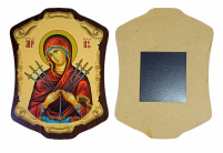 ПОМ'ЯКШЕННЯ ЗЛИХ СЕРДЕЦЬ ↕9,5см ↔7см ДСП Літографія на магніті